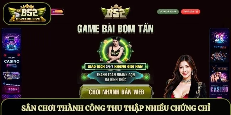 Sân chơi thành công thu thập nhiều chứng chỉ