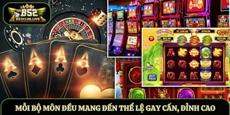 Mỗi bộ môn đều mang đến thể lệ gay cấn, đỉnh cao